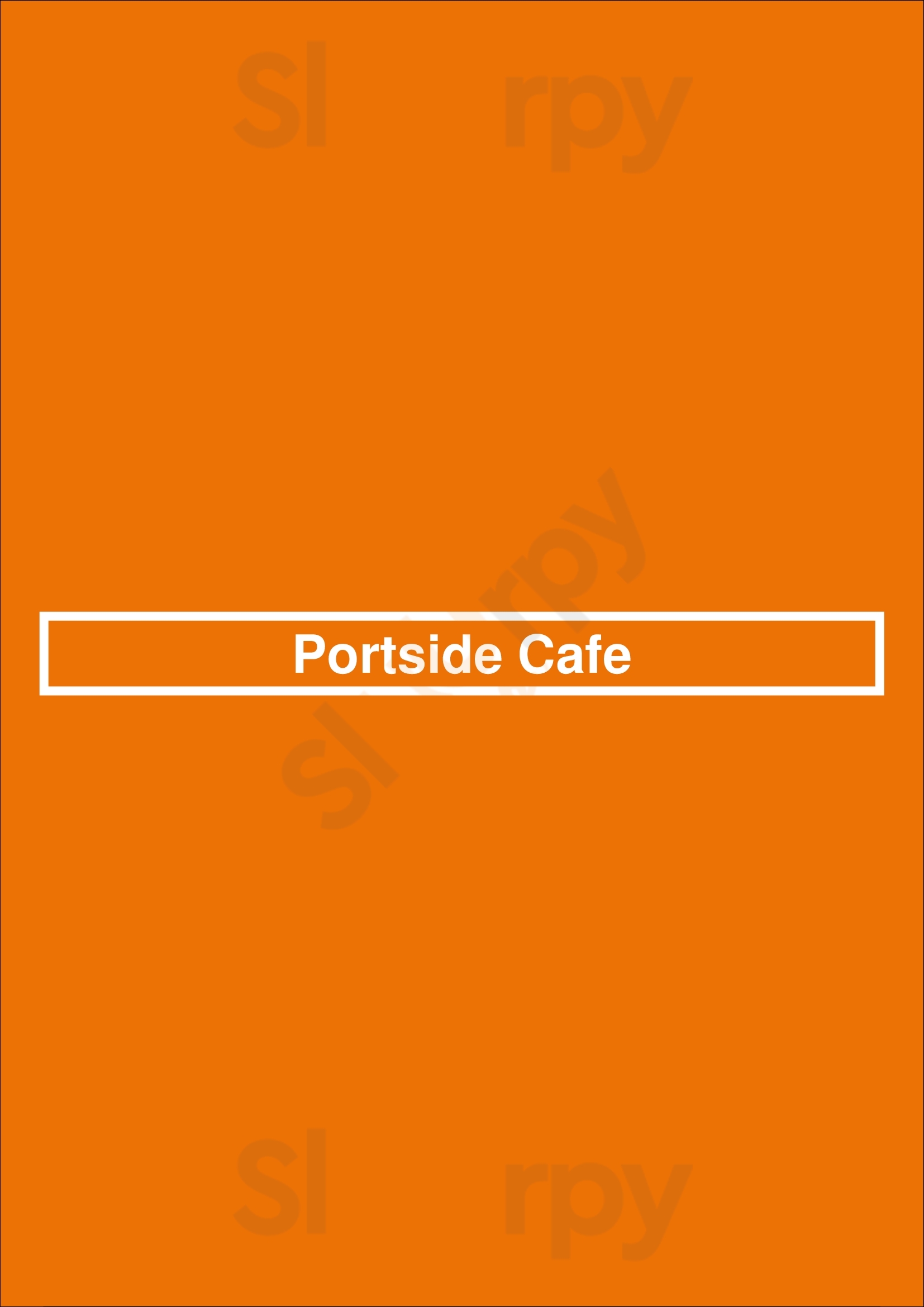 Portside Cafe Redondo Beach Menu - 1