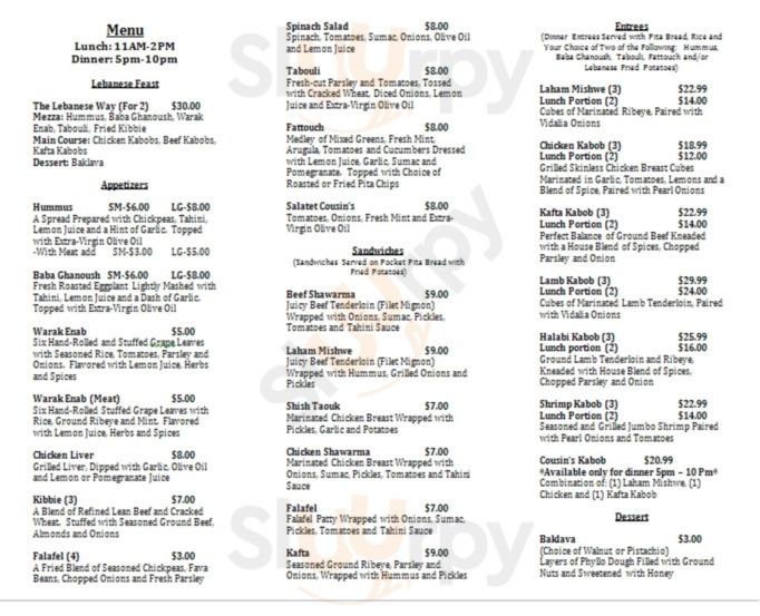 Cousin's Lebanese Cuisine