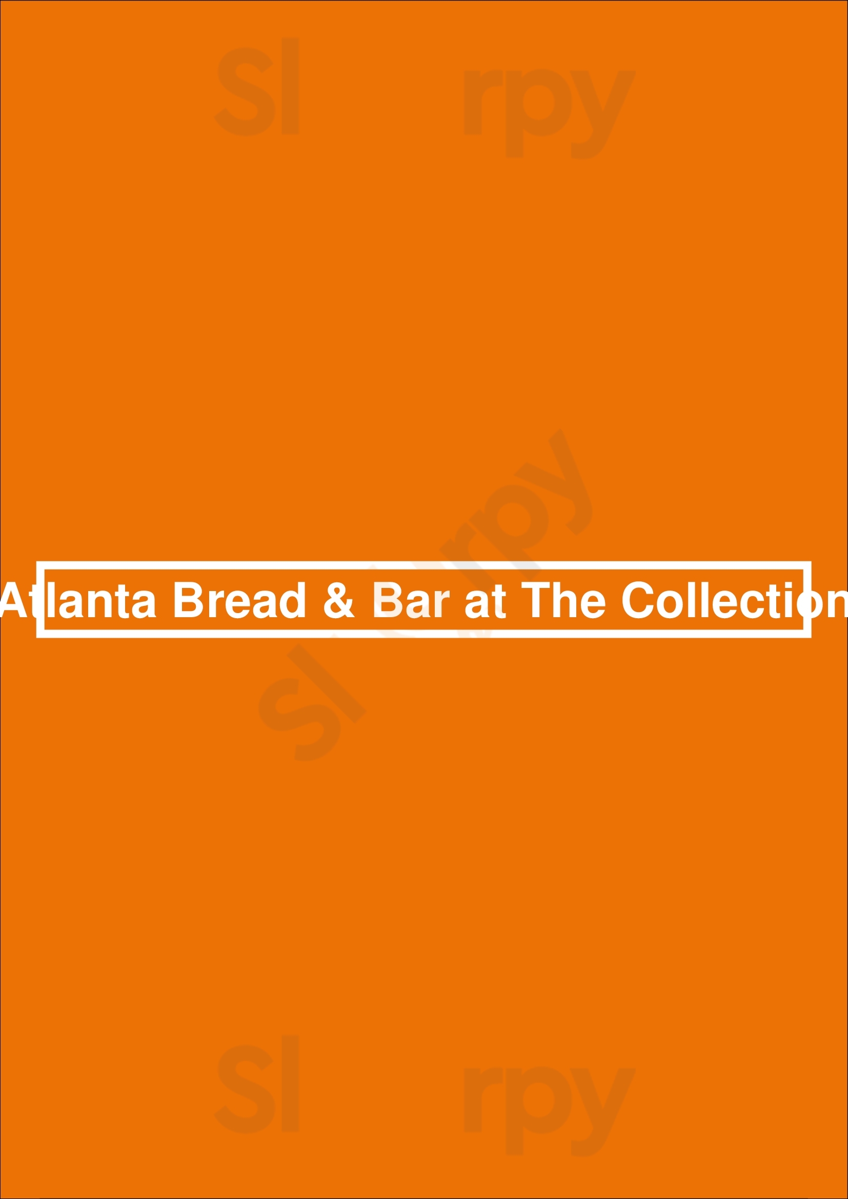 Atlanta Bread The Collection Cumming Menu - 1