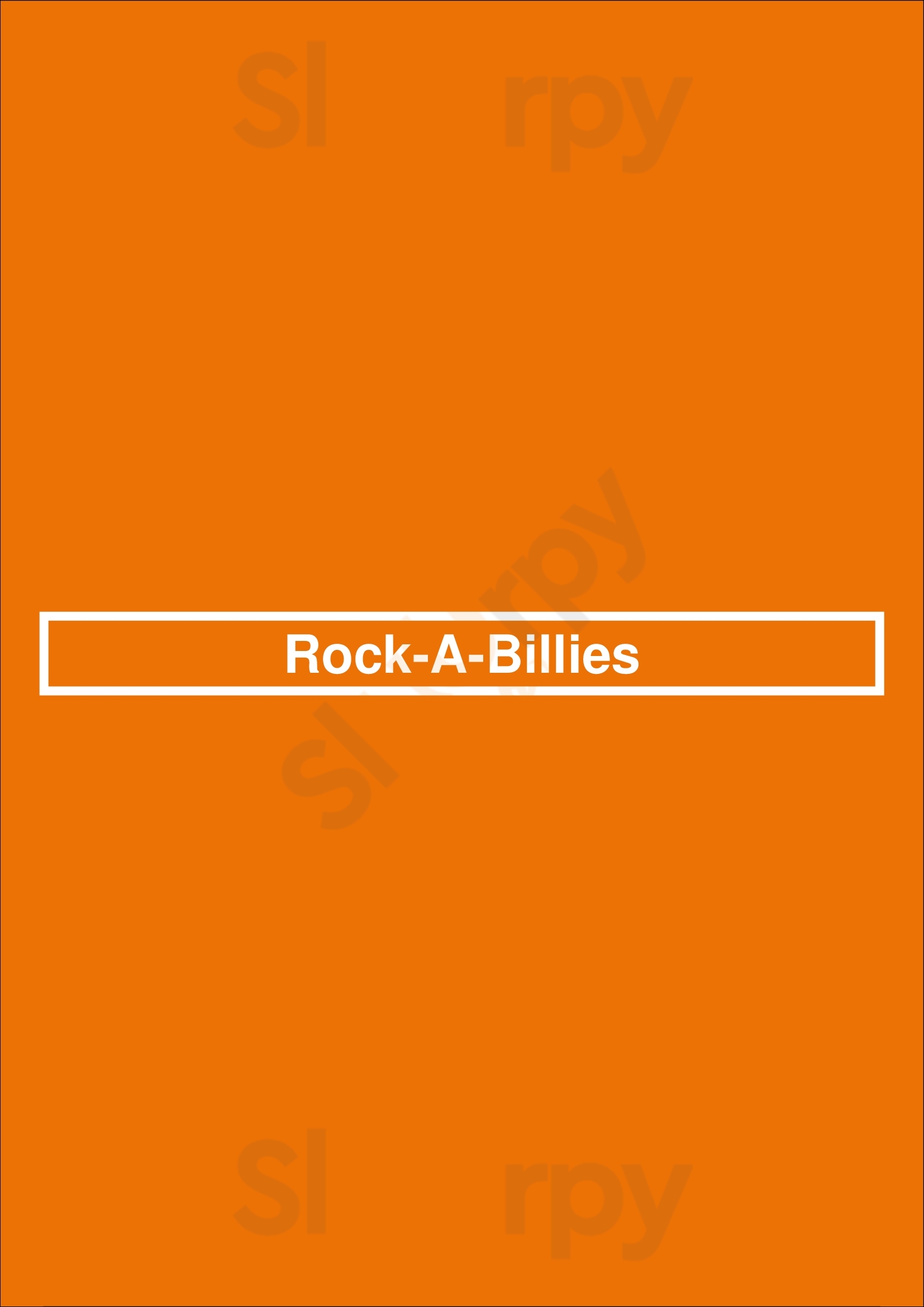 Main Menu - Rock-a-billies