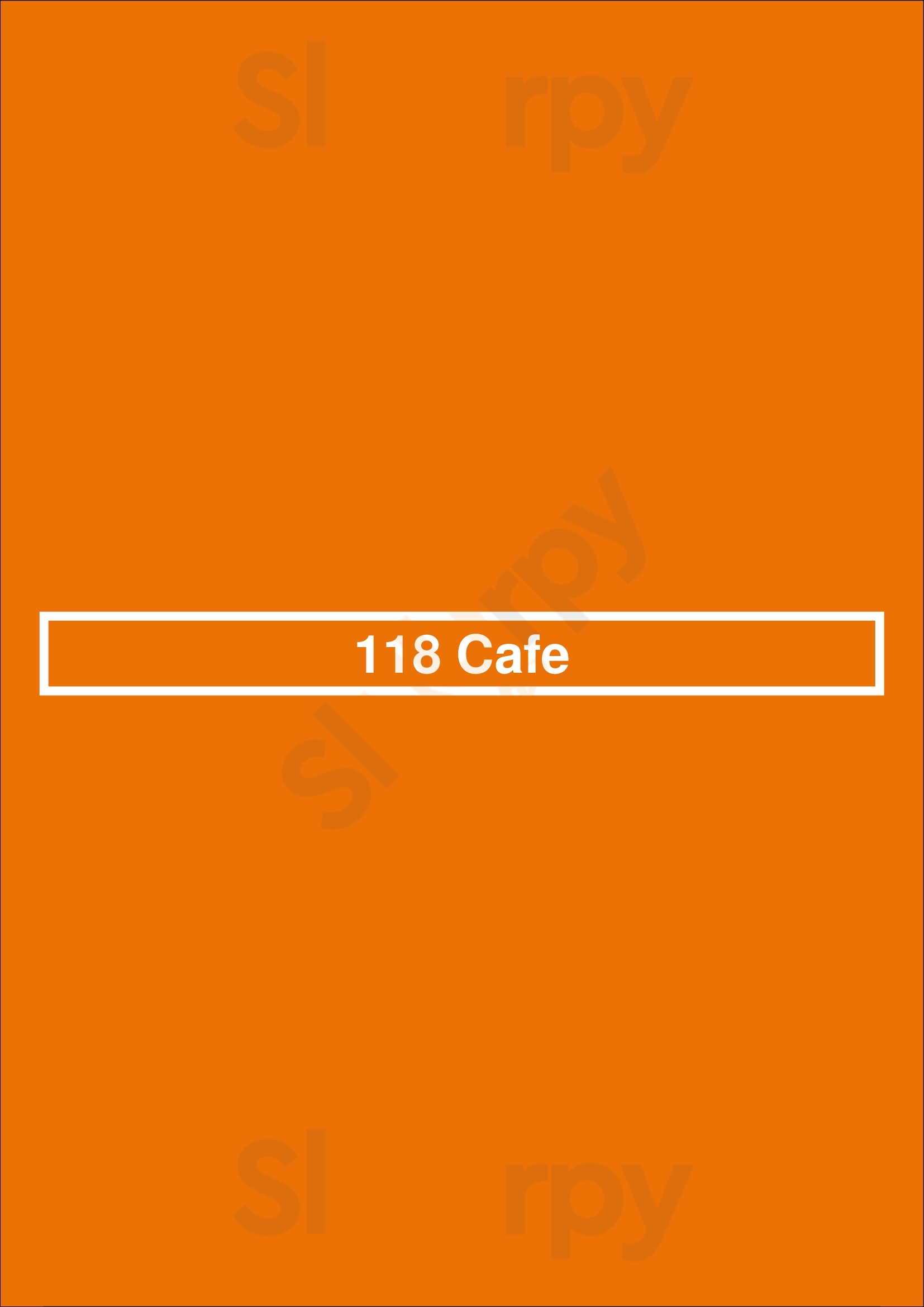 118 Cafe Simi Valley Menu - 1