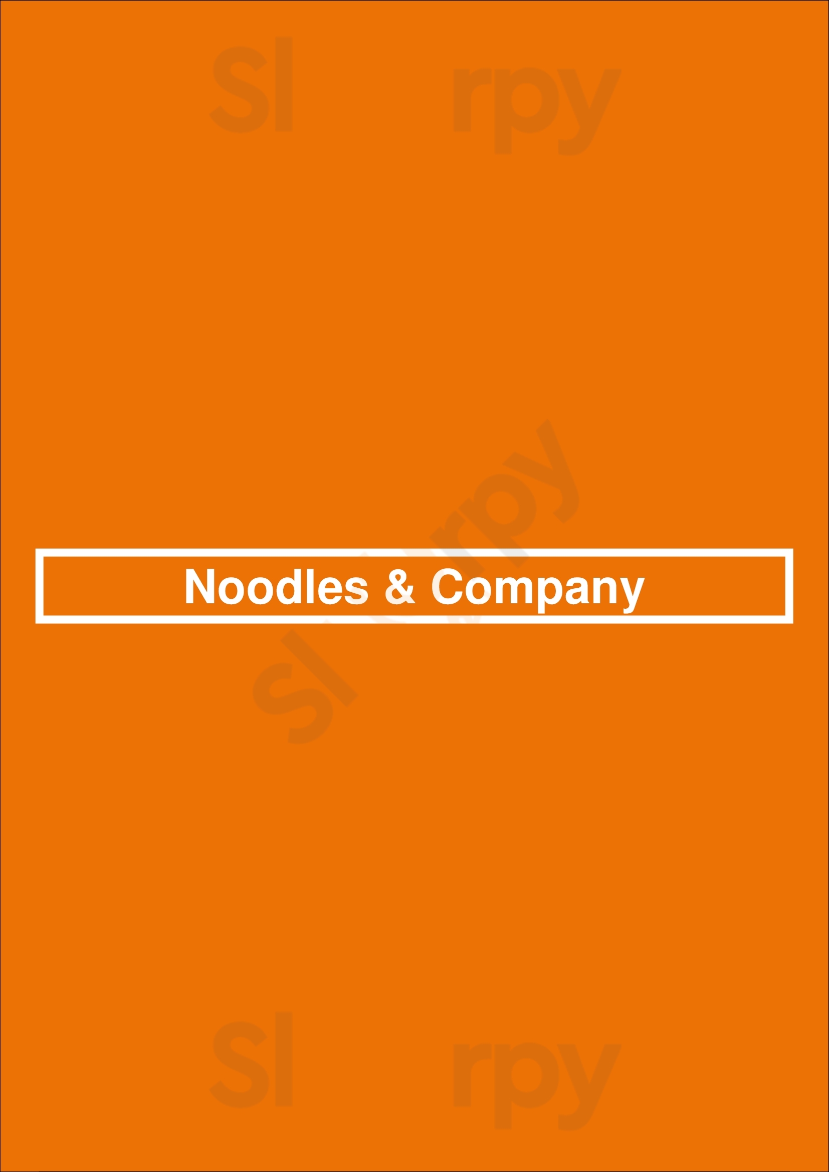 Main Menu - Noodles & Company