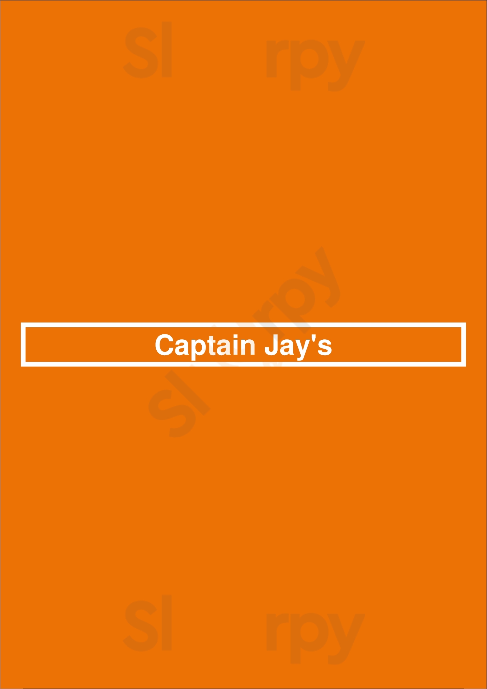 Captain Jay's Sterling Heights Menu - 1