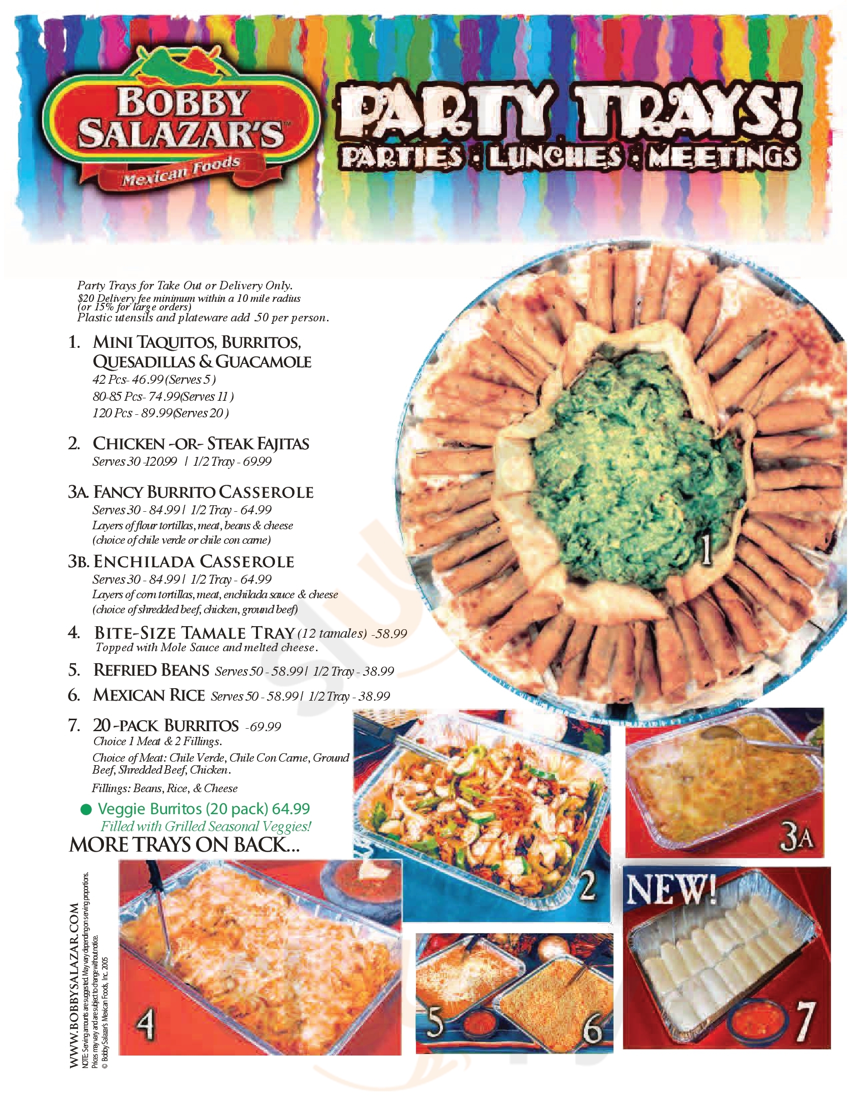 Bobby Salazar's Clovis Menu - 1