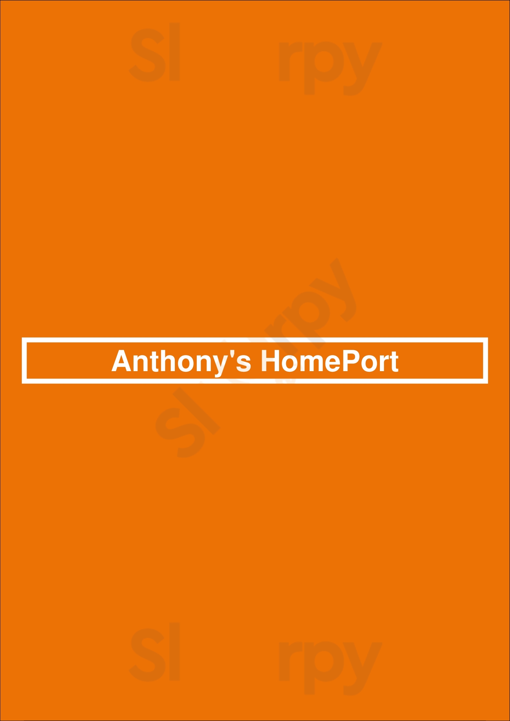 Anthony's Homeport Kirkland Menu - 1