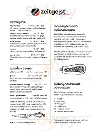 Zeitgeist Restaurant & Bar