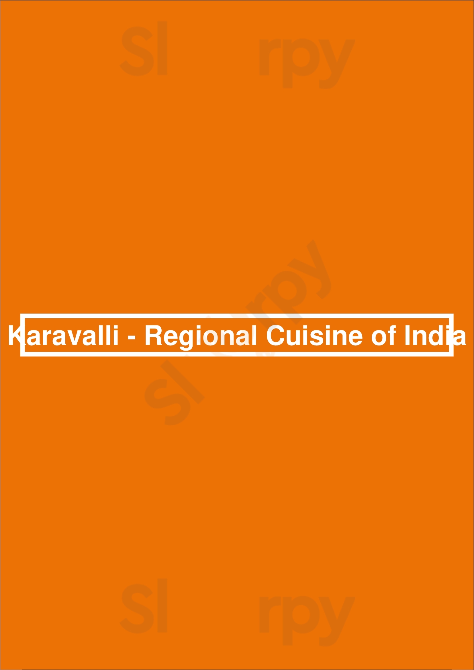 Karavalli - Regional Cuisine Of India Saratoga Springs Menu - 1