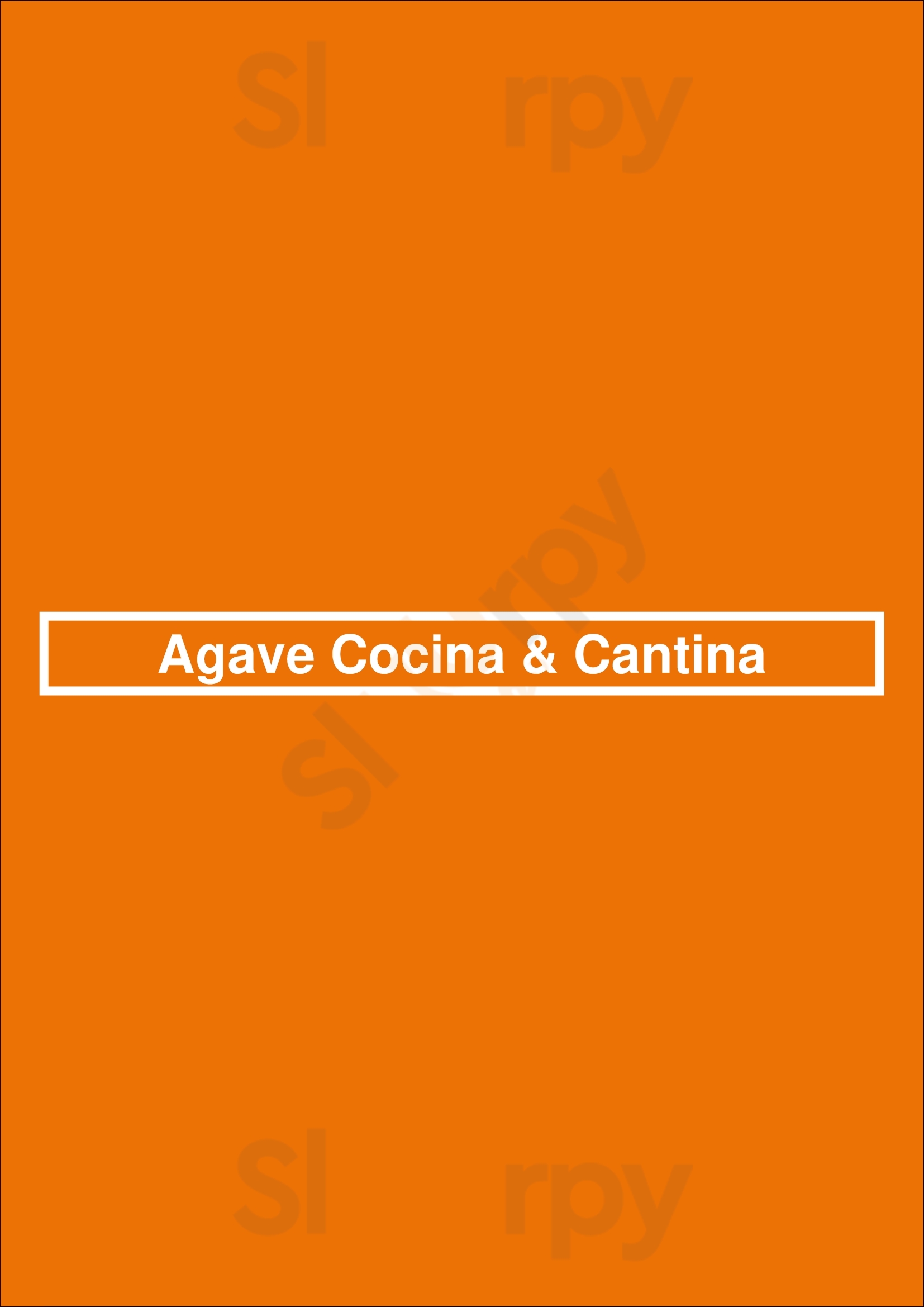 Agave Cocina & Cantina Redmond Menu - 1