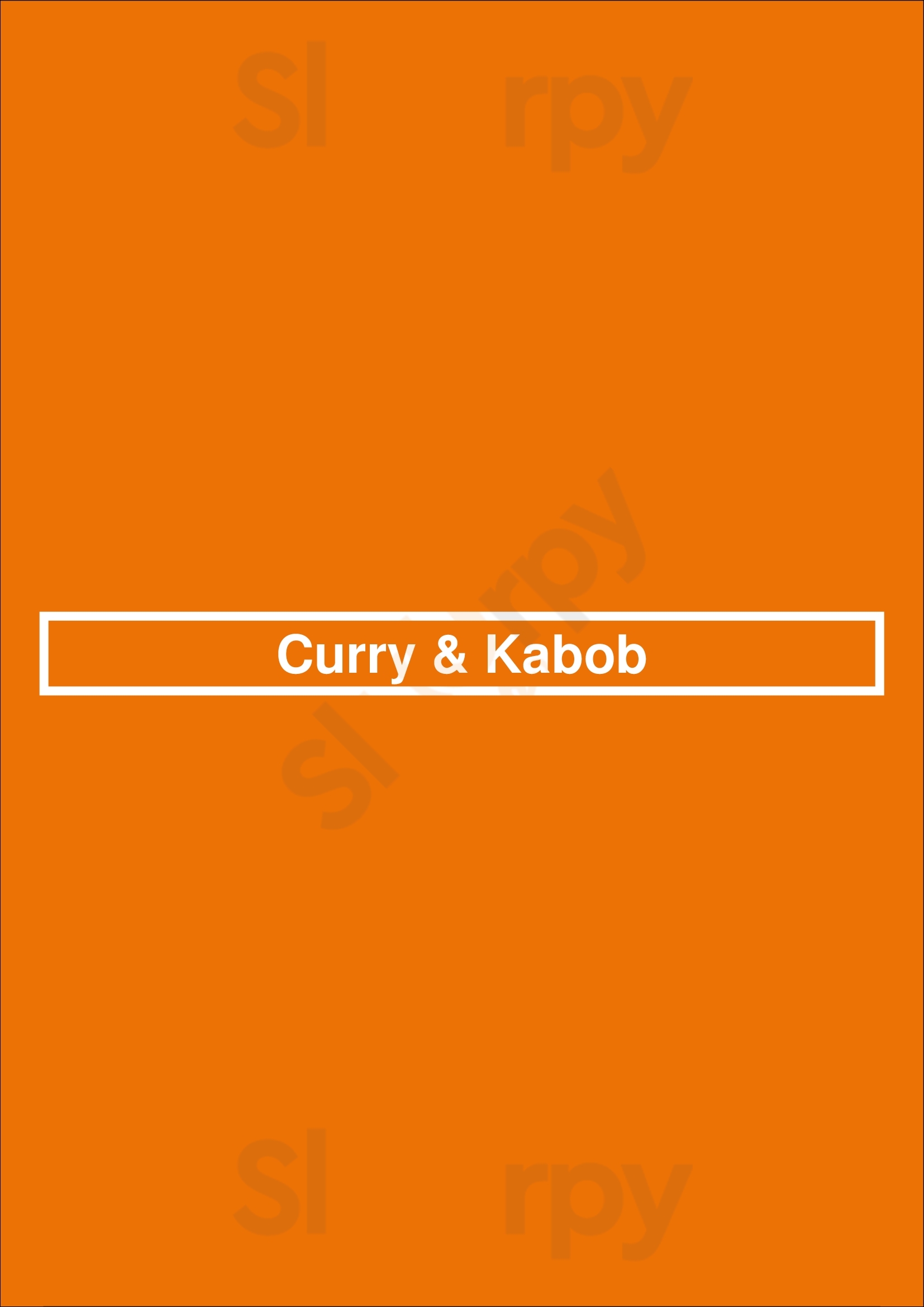 Curry & Kabob Columbia Menu - 1