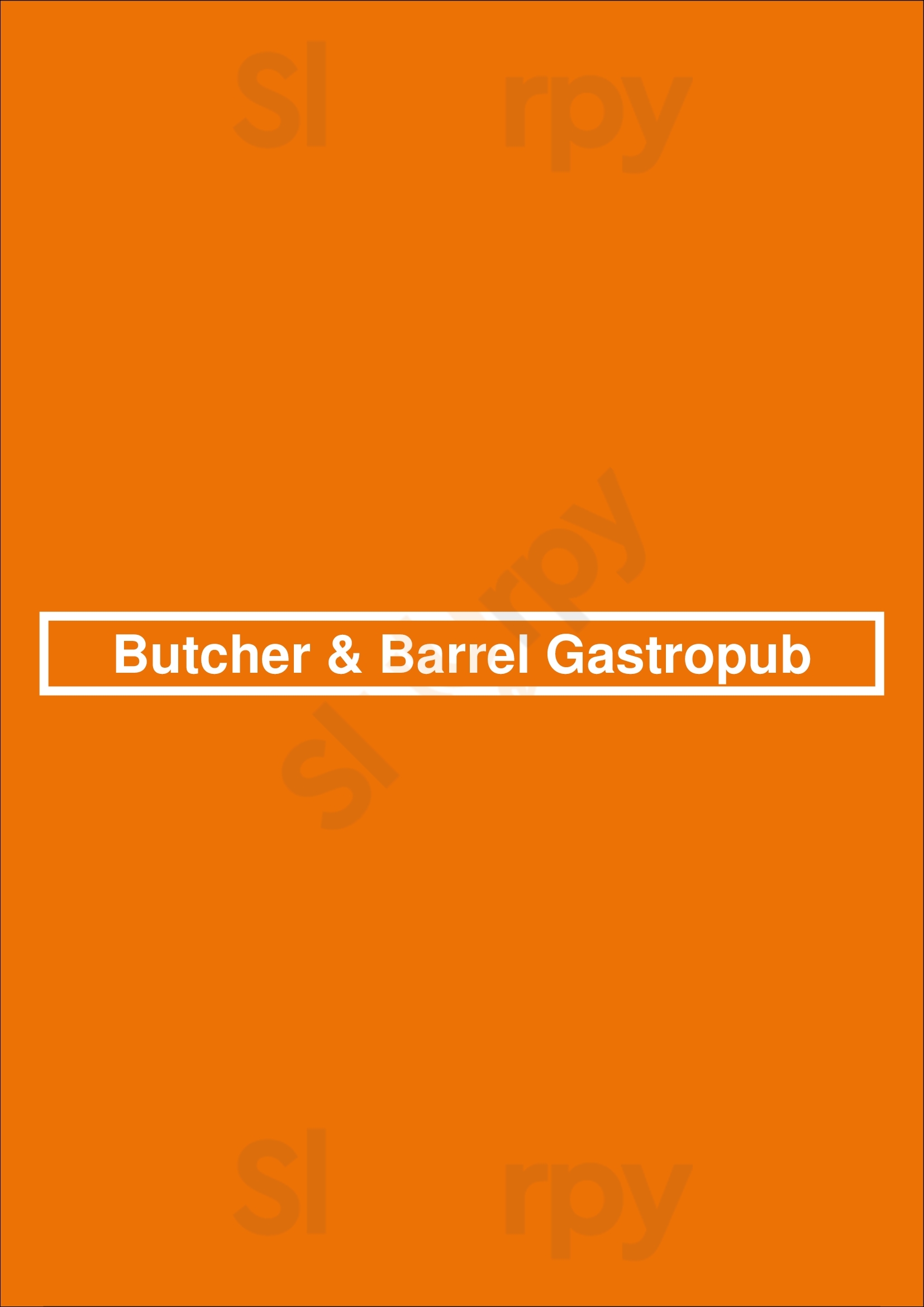 Butcher & Barrel Gastropub Racine Menu - 1