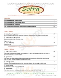 Sofra Bosnian Grill, Meridian