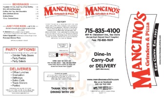 Mancino’s Grinders & Pizza, Eau Claire