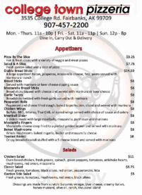 College Town Pizzeria