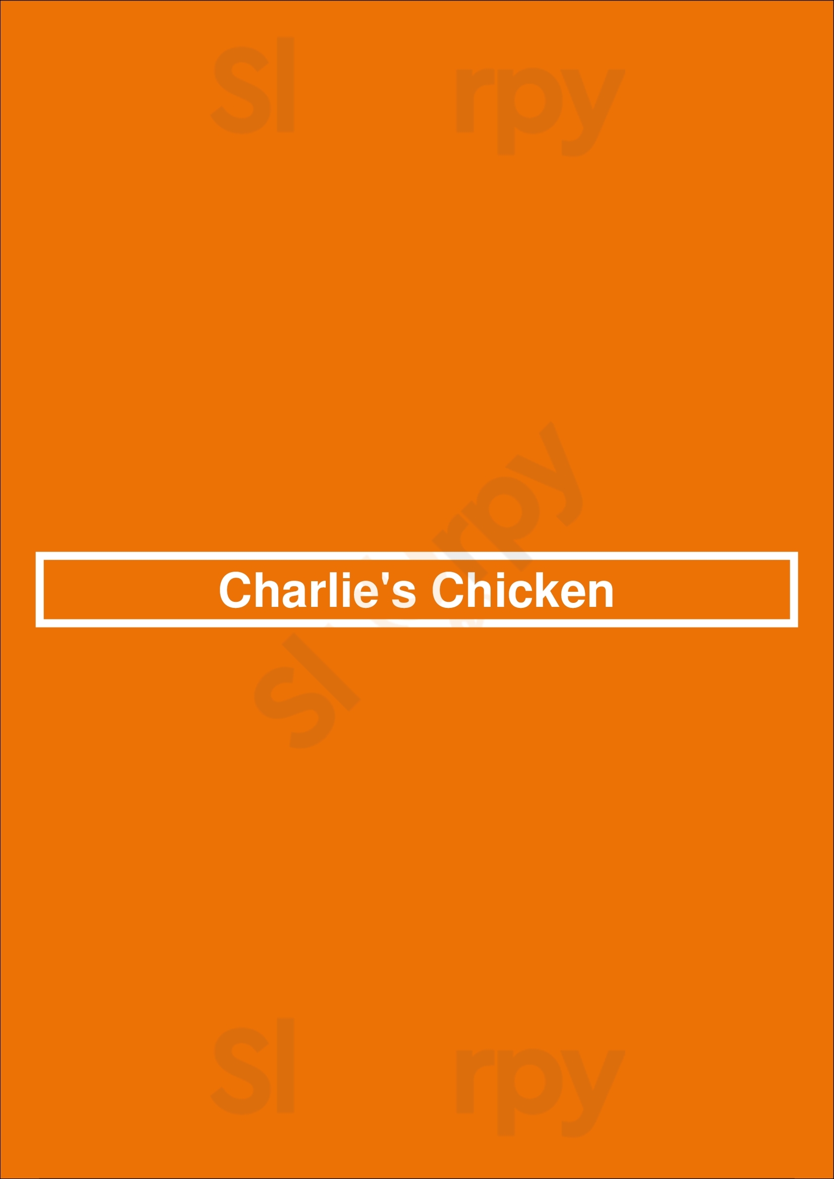 Charlie's Chicken Broken Arrow Menu - 1