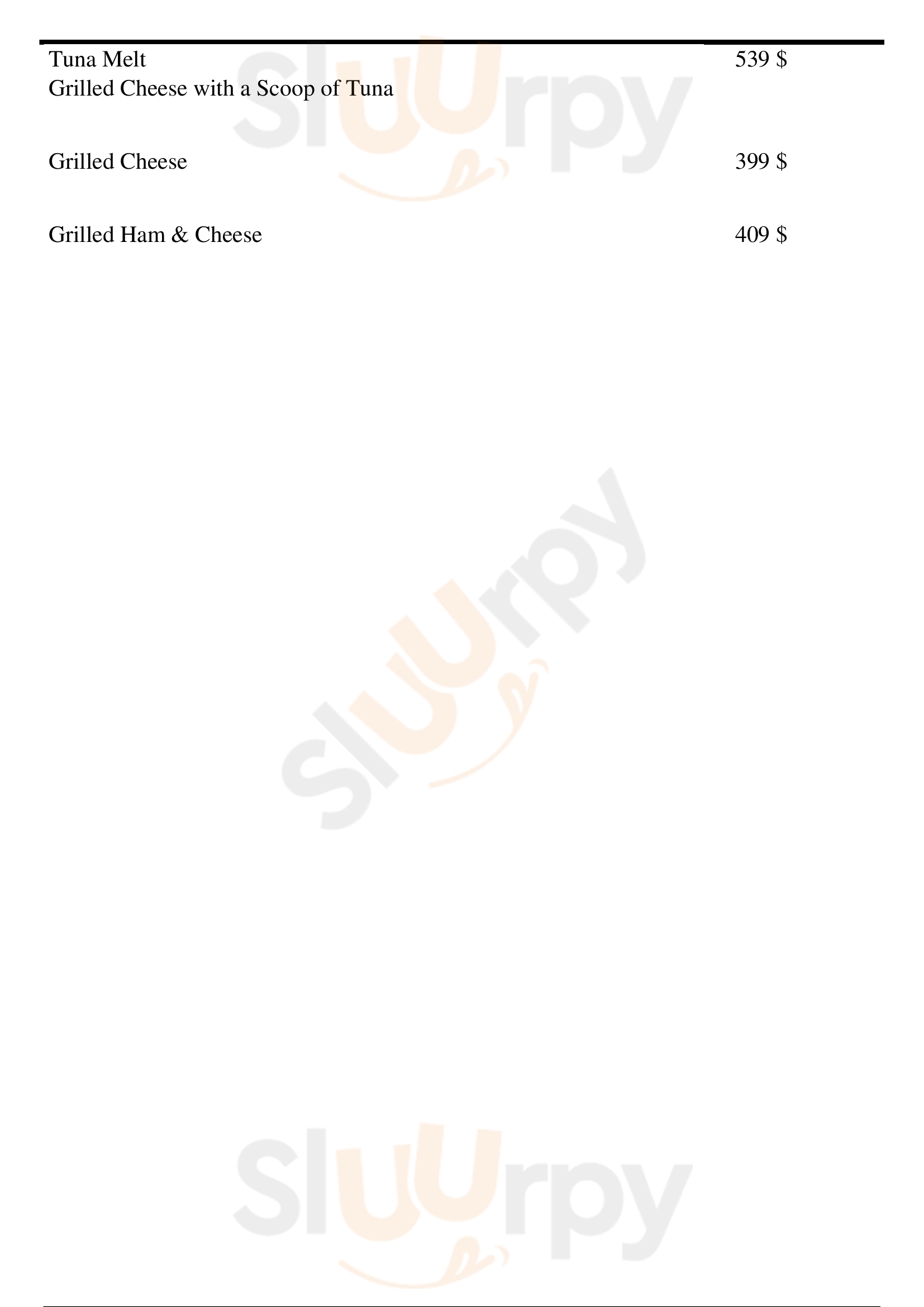 Duchess Family Restaurant menù, Milford Main Menu Sluurpy