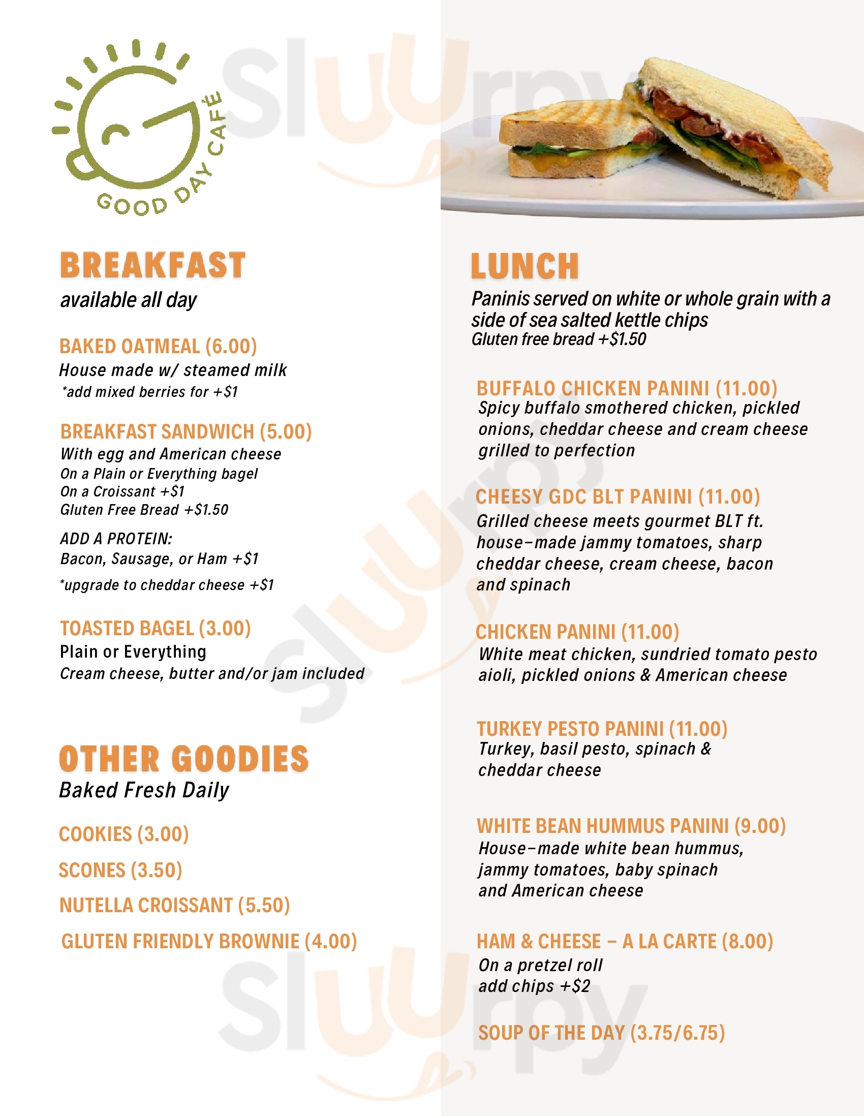 Main Menu - Good Day Cafe