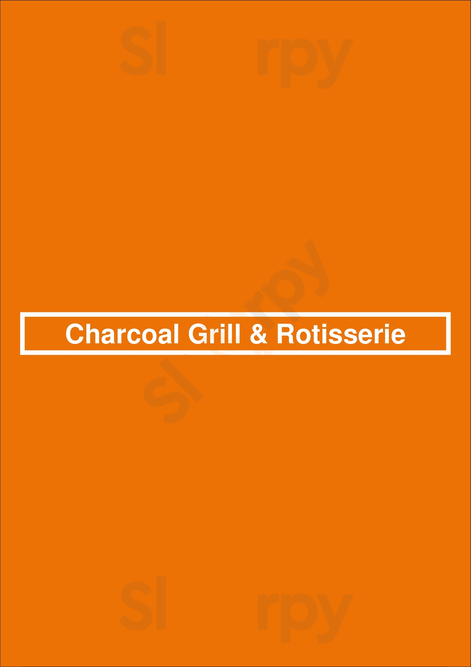 Charcoal Grill & Rotisserie Racine Menu - 1