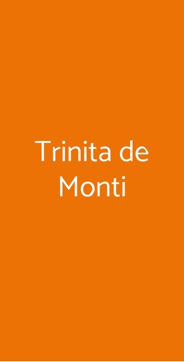 Ristorante Trinita' De Monti, Roma