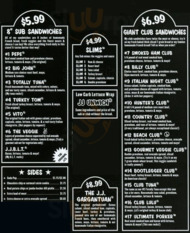 Jimmy John's menu