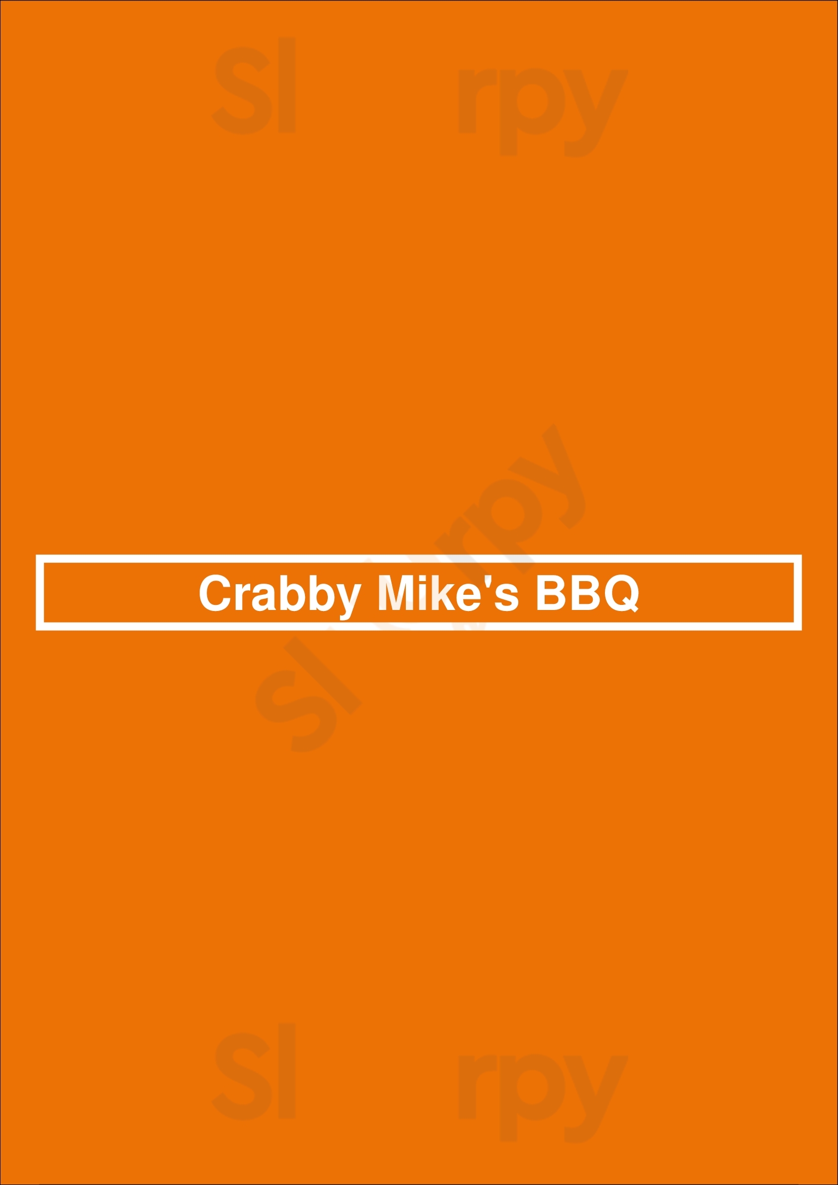 Crabby Mike's Bbq Lafayette Menu - 1