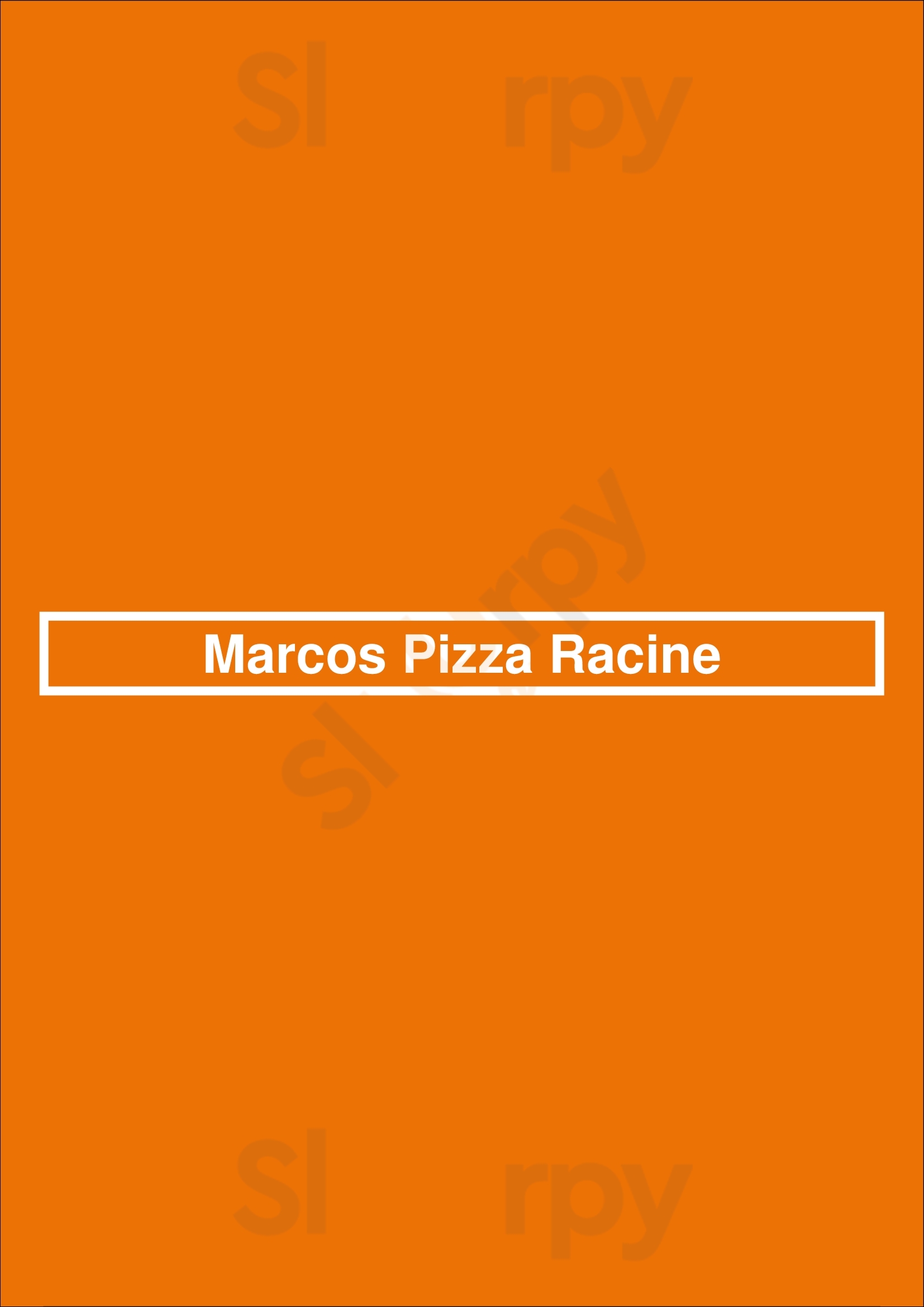 Marcos Pizza Racine Racine Menu - 1