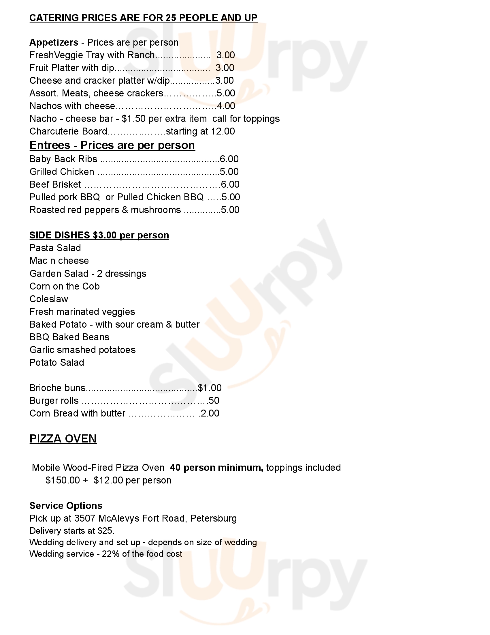 Doan's Bones Barbecue State College Menu - 1