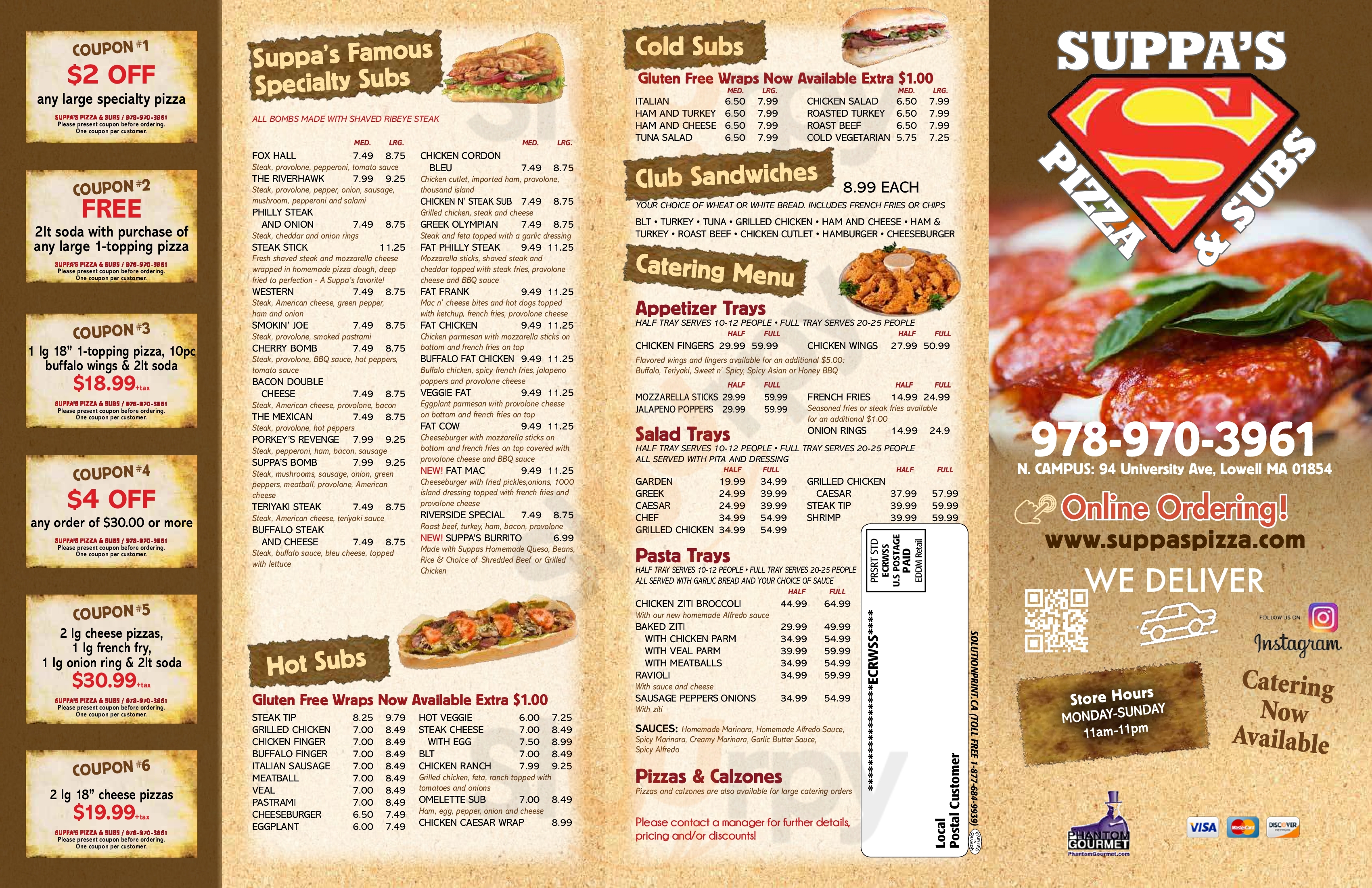 Main Menu - Suppa's Pizza & Subs
