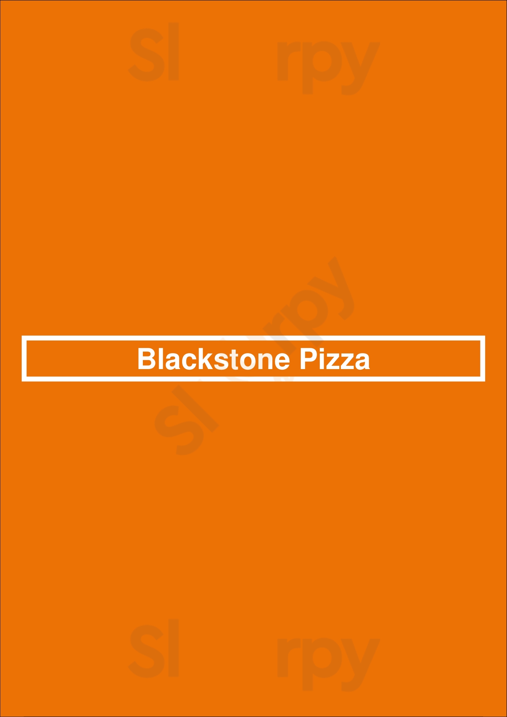 Blackstone Pizza San Marcos Menu - 1