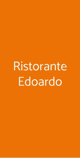 Ristorante Edoardo, Roma