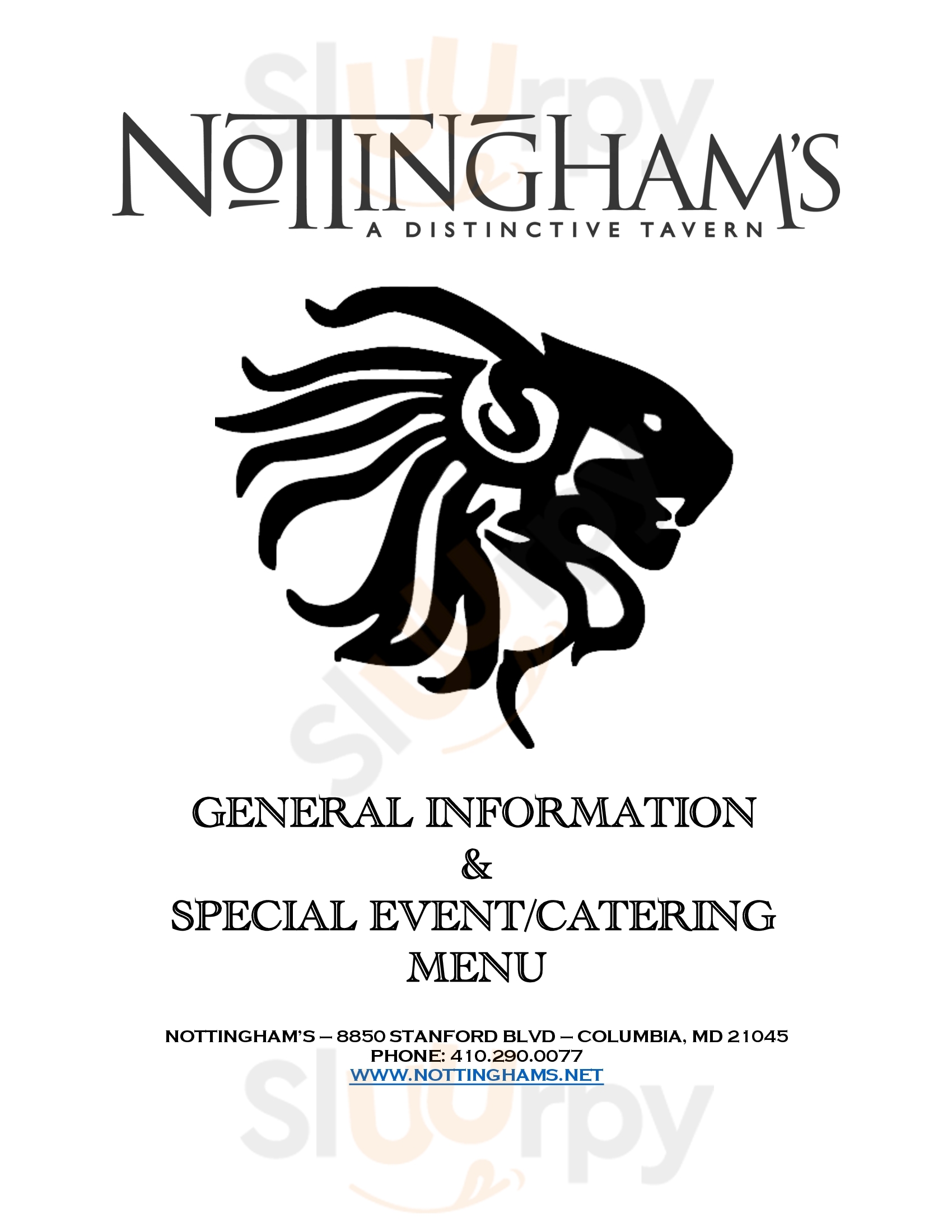 Main Menu - Nottingham's