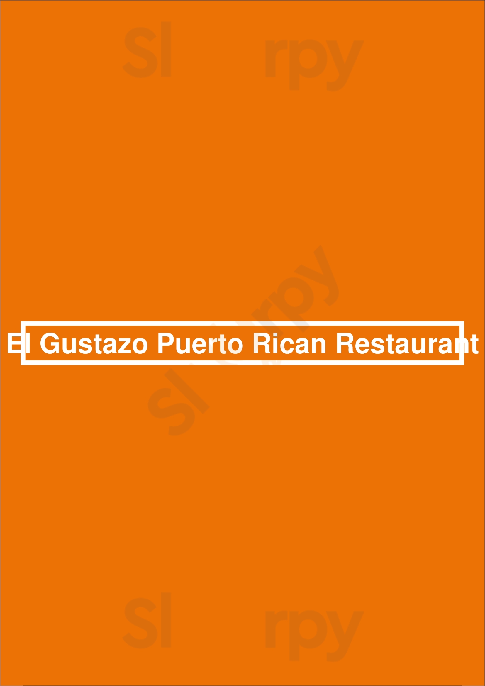 El Gustazo Puerto Rican Restaurant Racine Menu - 1
