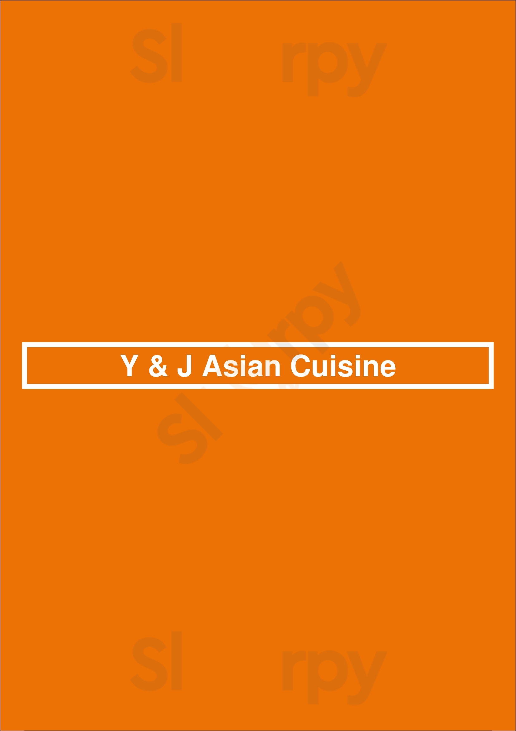 Y & J Asian Cuisine Westminster Menu - 1