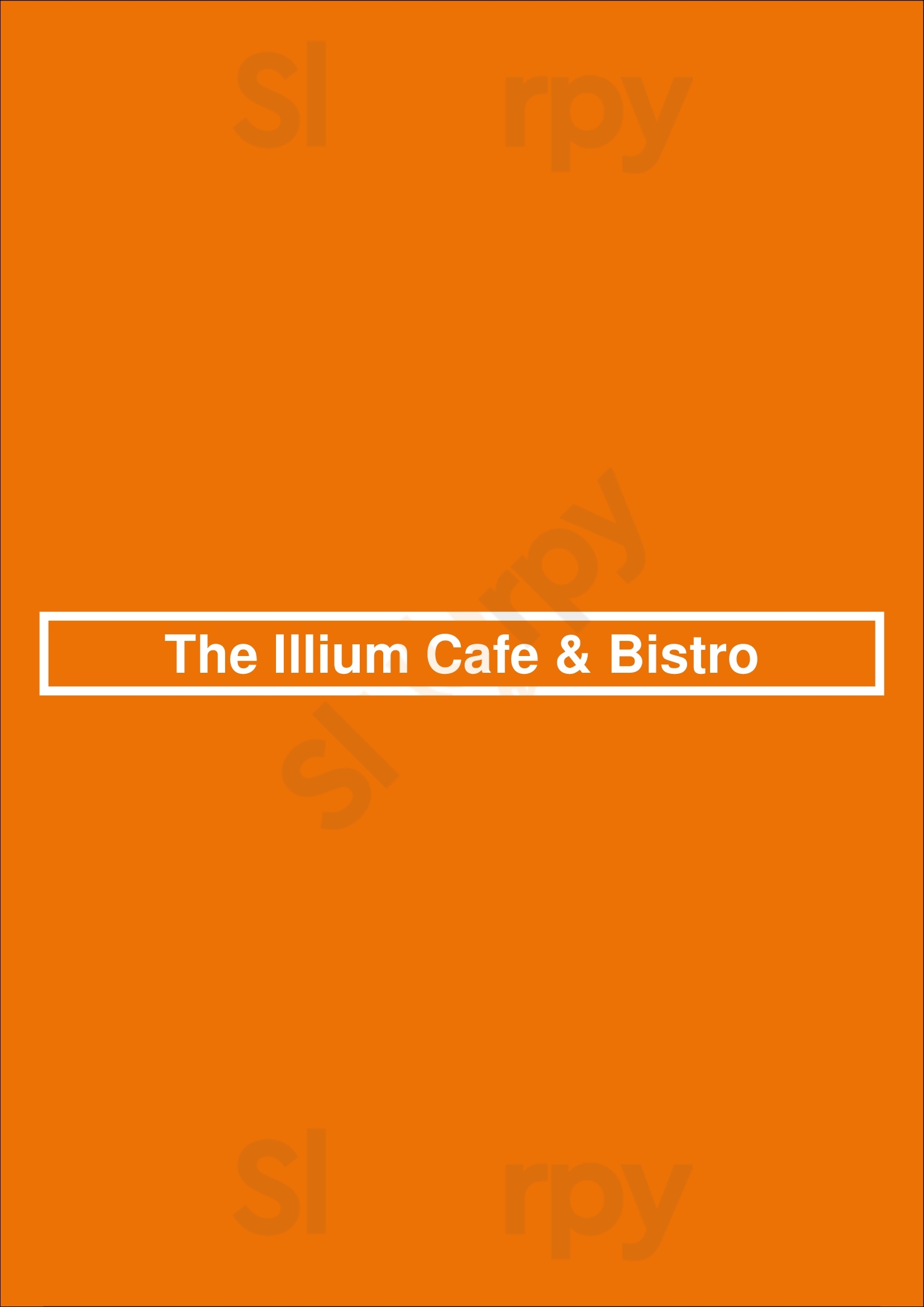 The Illium Cafe & Bistro Troy Menu - 1