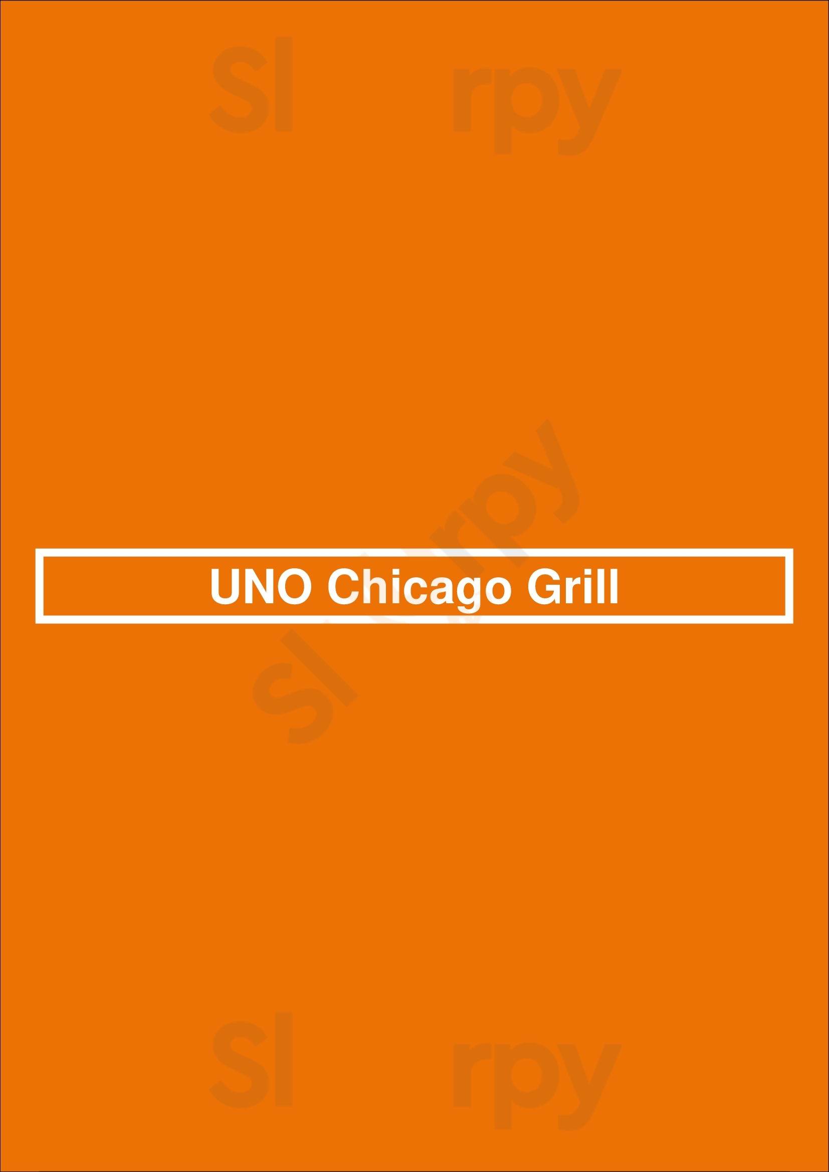Main Menu - Uno Chicago Grill