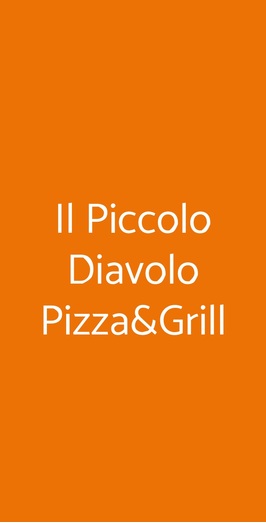 Il Piccolo Diavolo Pizza&grill, Roma