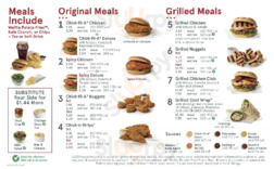 Chick-fil-a menu