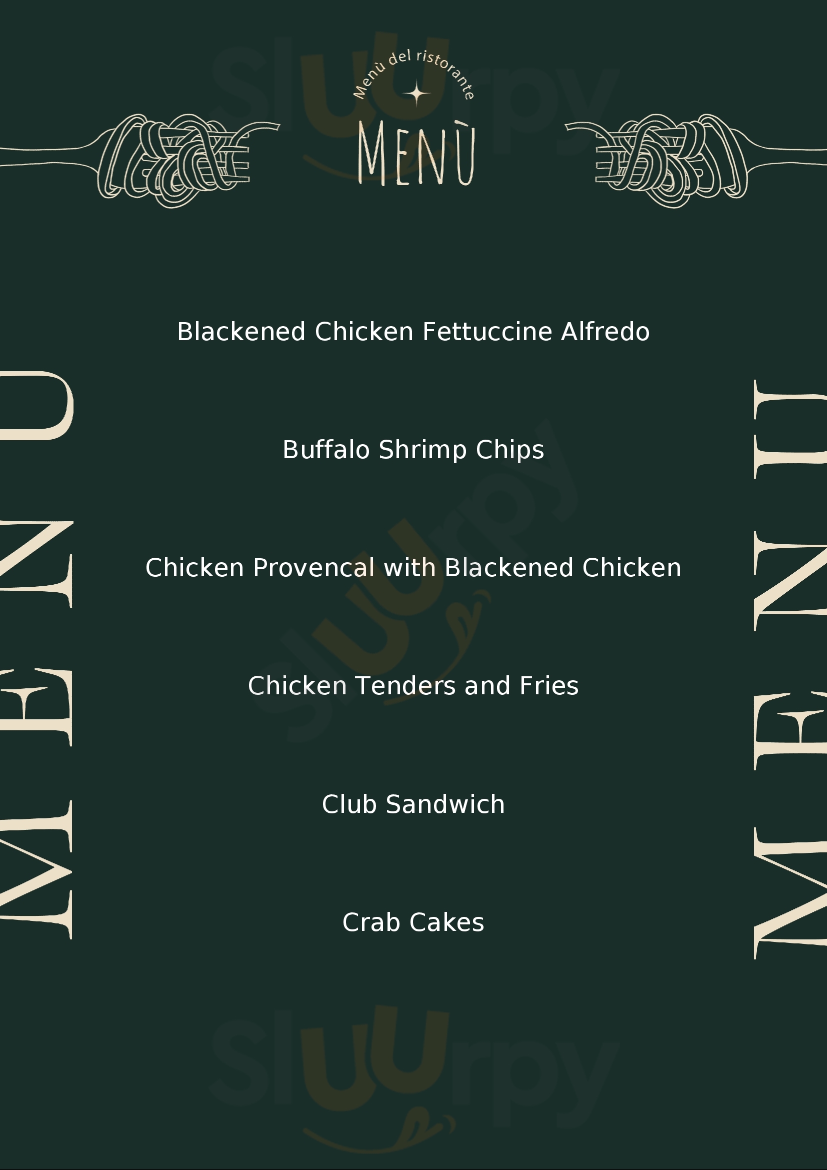 Menu Fuudies - Hamilton's