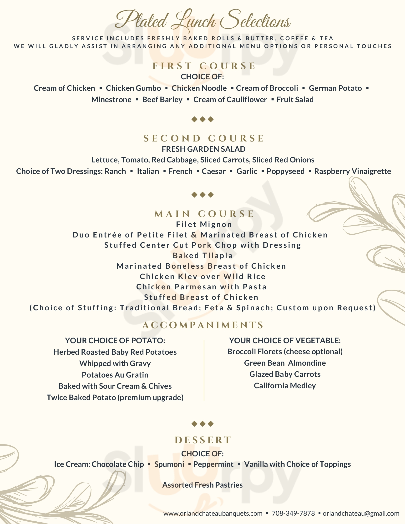 Main Menu - Orland Chateau