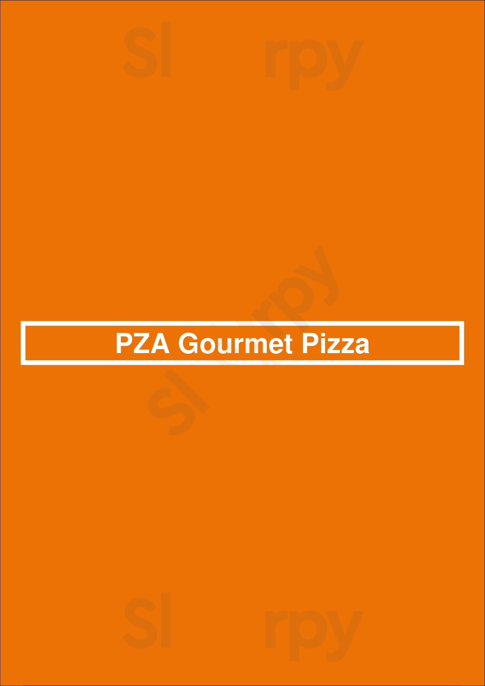 Pza Gourmet Pizza Salem Menu - 1