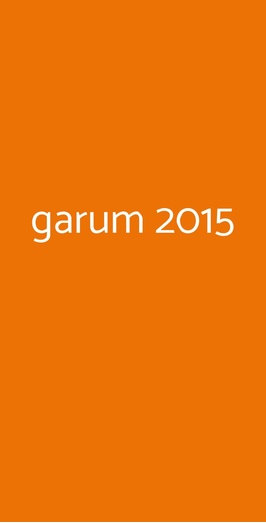 Garum 2015, Roma