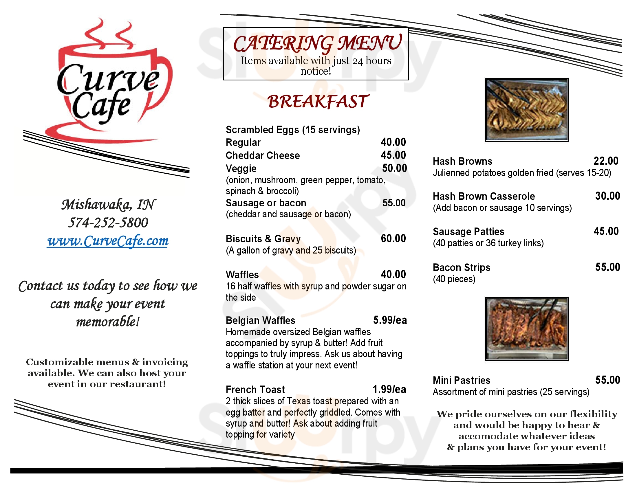Main Menu - Curve Cafe