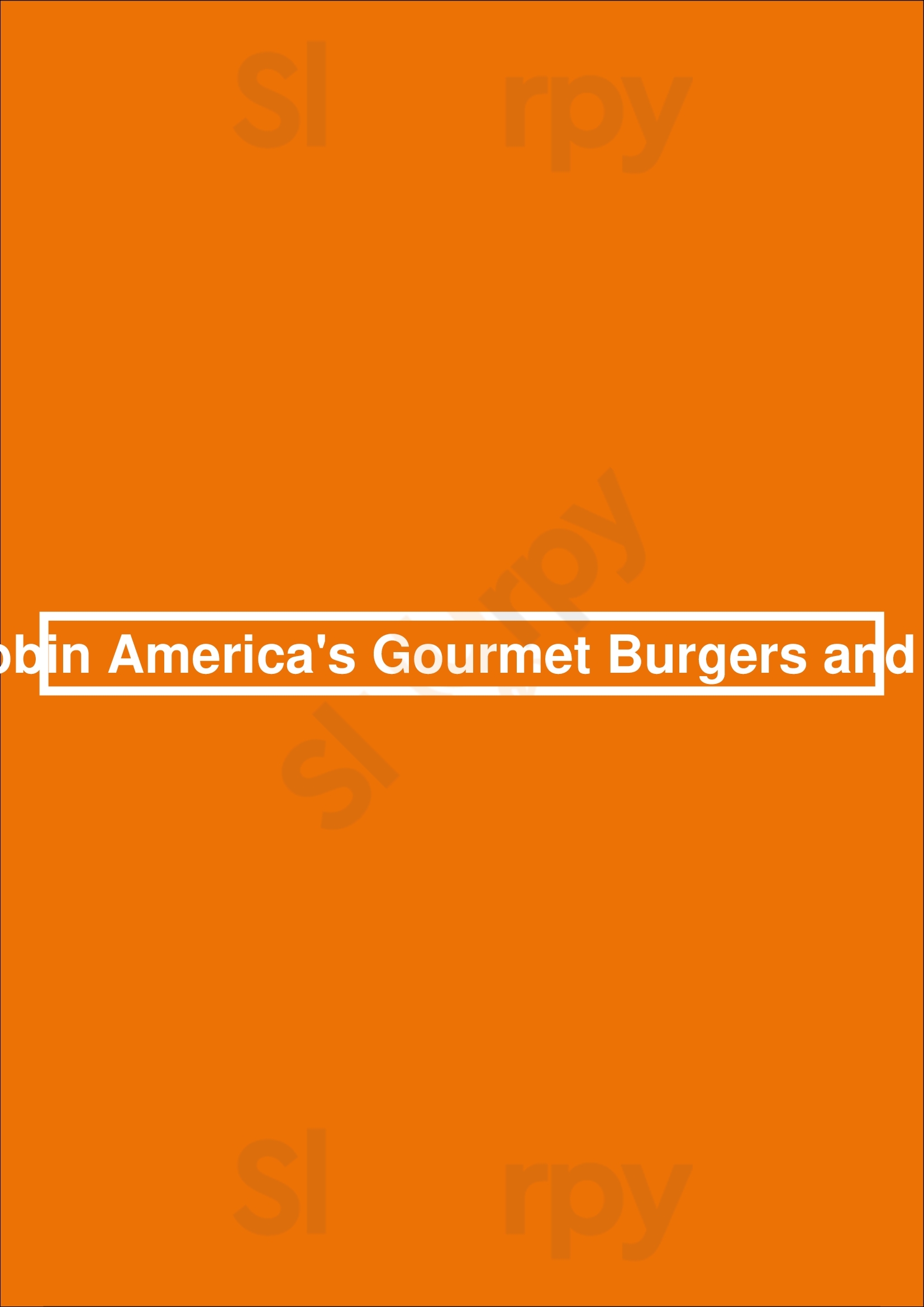 Red Robin America's Gourmet Burgers And Spirits Chesterfield Menu - 1