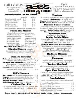 Bob's Broiled Chicken, Portsmouth