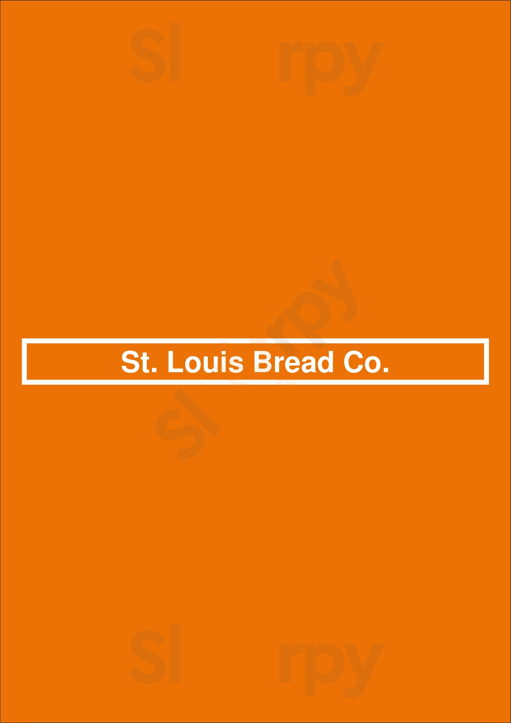 St. Louis Bread Co. Chesterfield Menu - 1