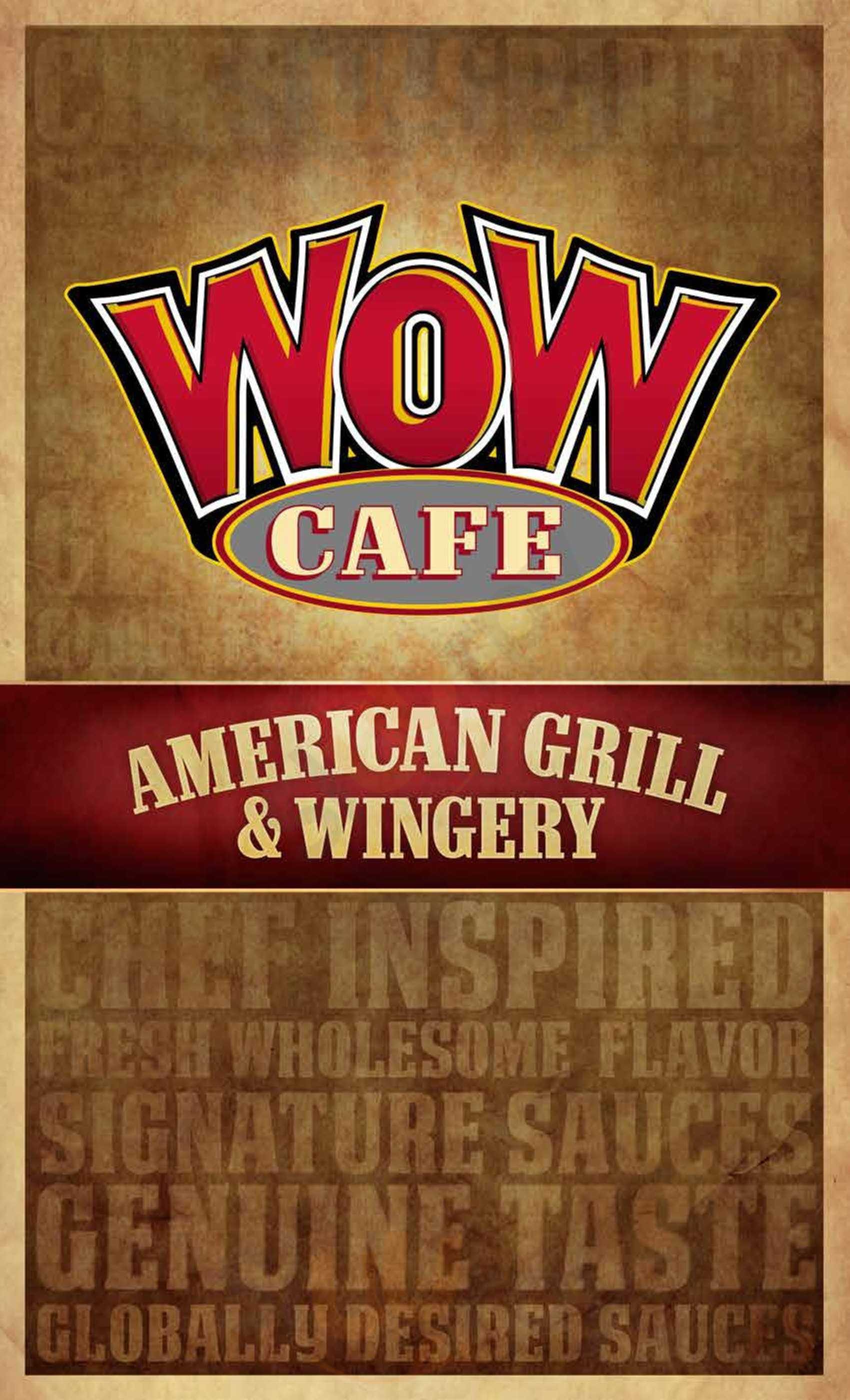 Wow Cafe And Wingery  Houma Houma Menu - 1