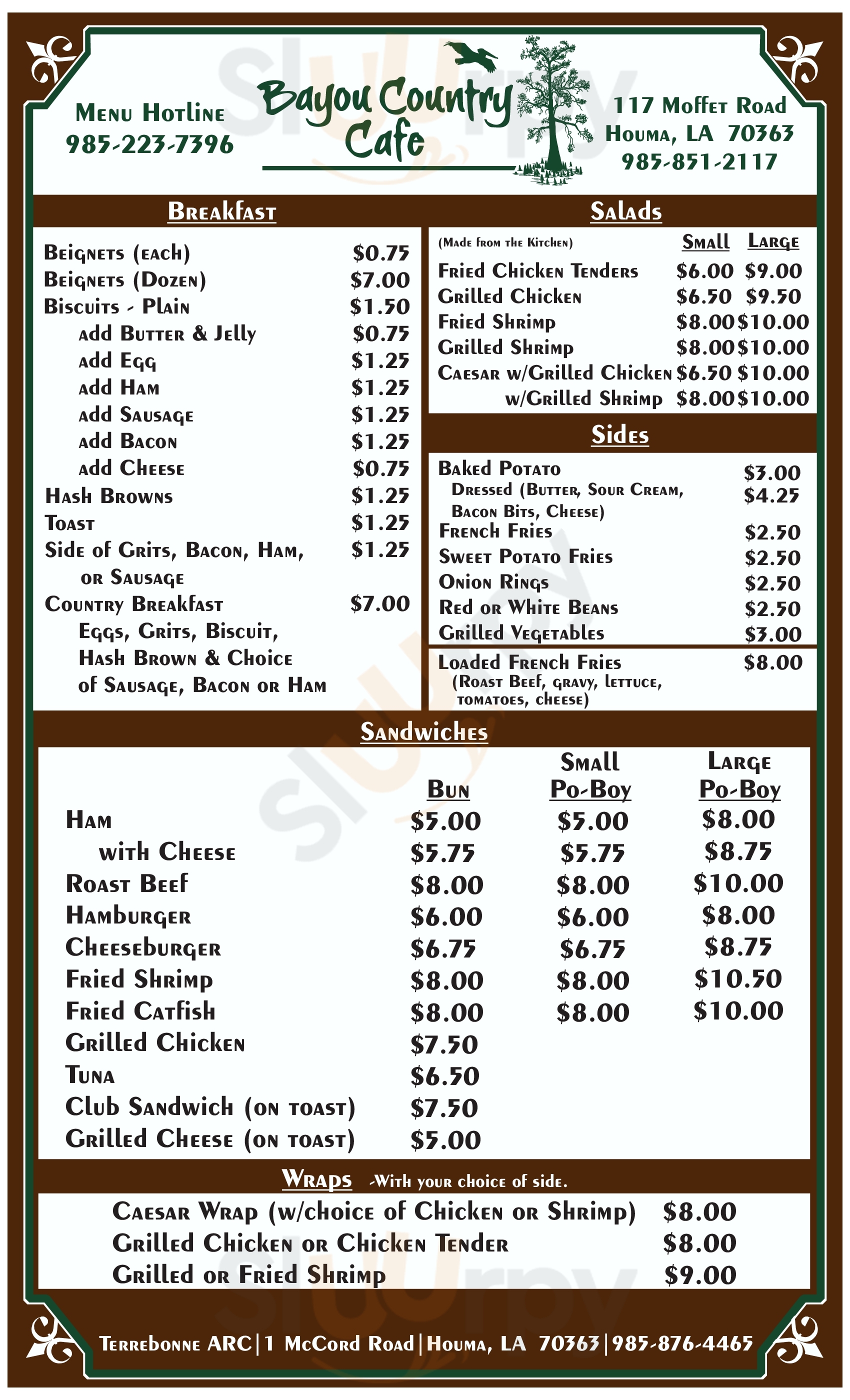 Cajun Confections Houma Menu - 1