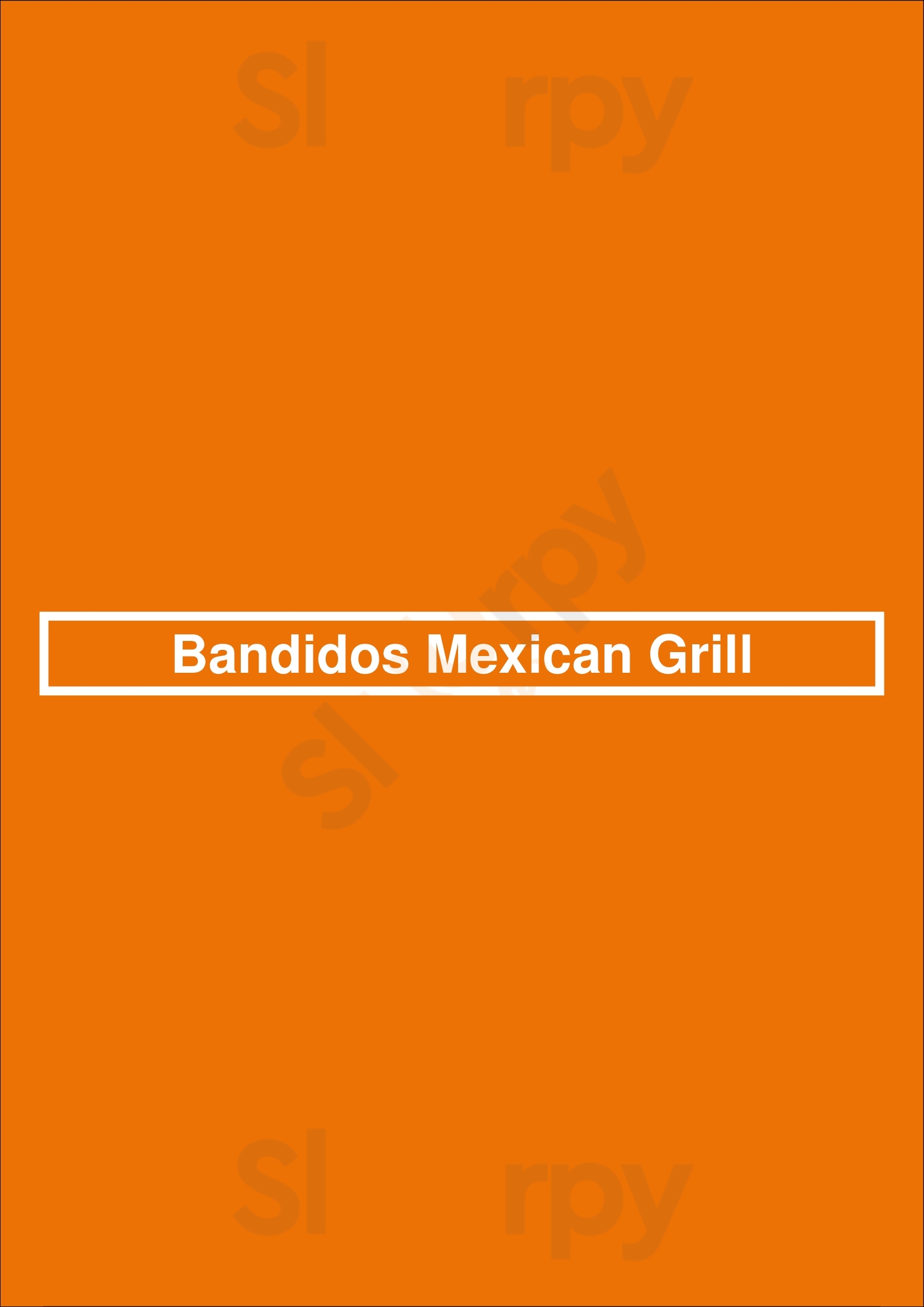 Bandidos Mexican Grill Nampa Menu - 1