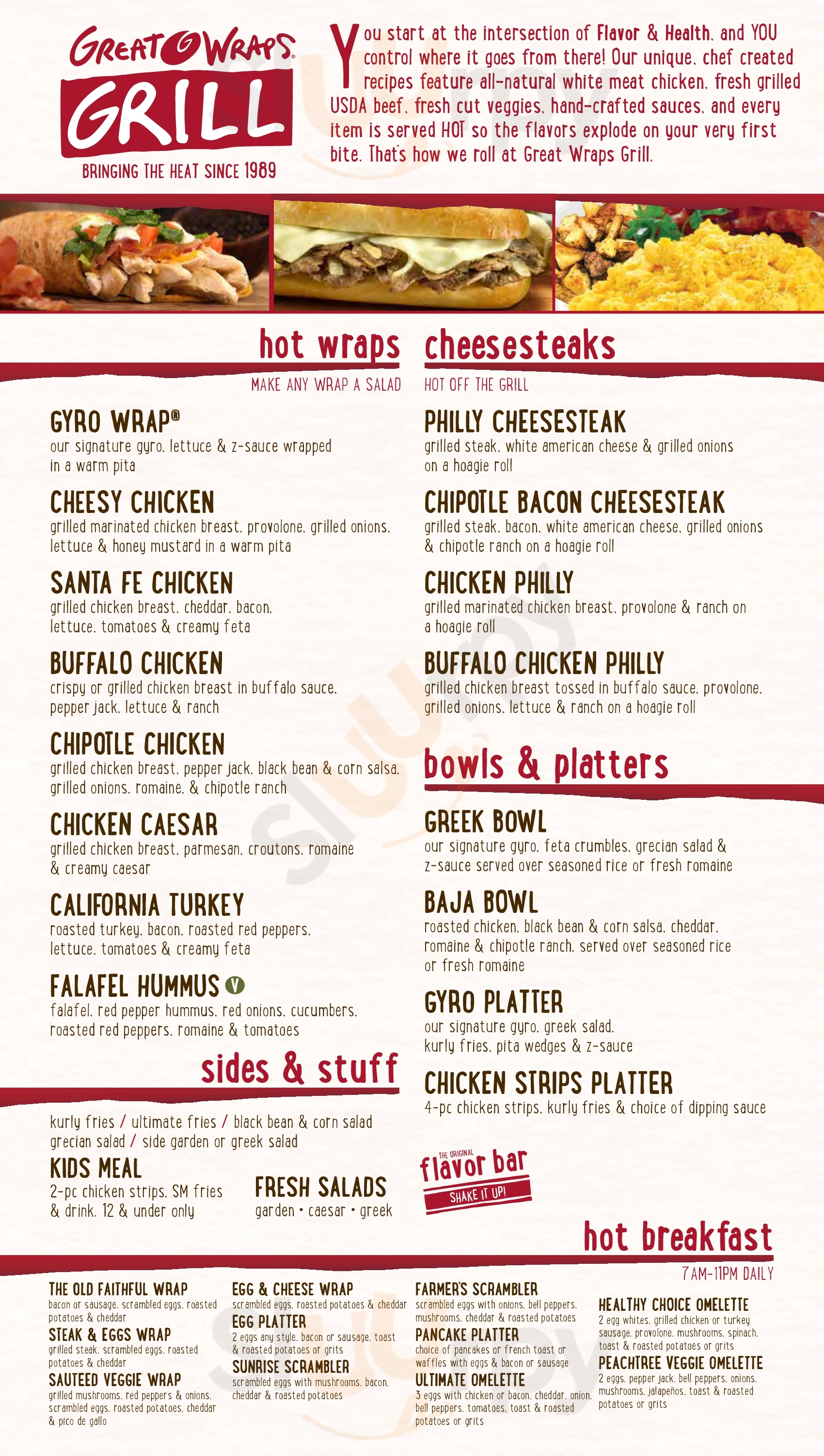 Great Wraps Chesterfield Menu - 1