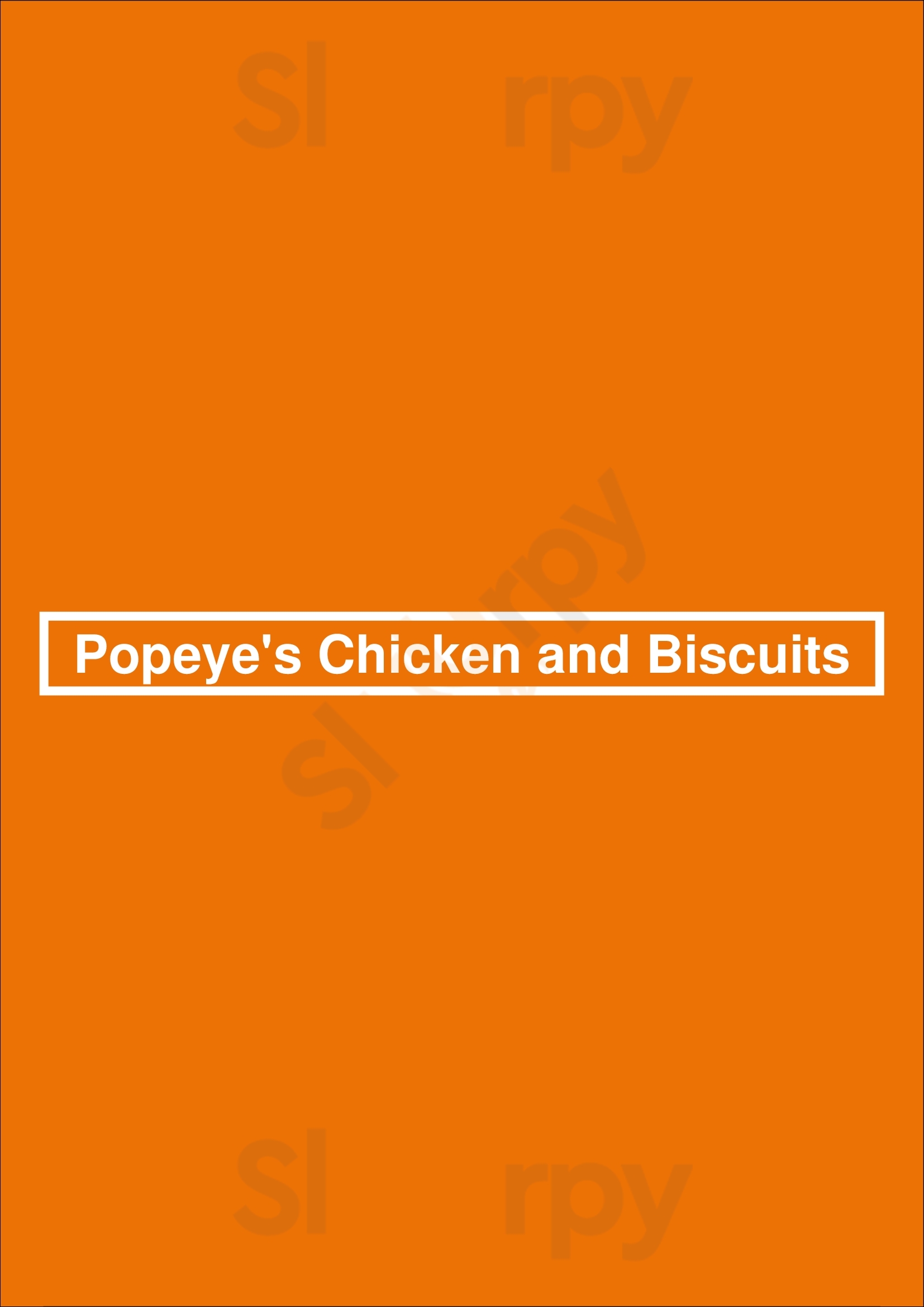 Popeyes Louisiana Kitchen Nampa Menu - 1