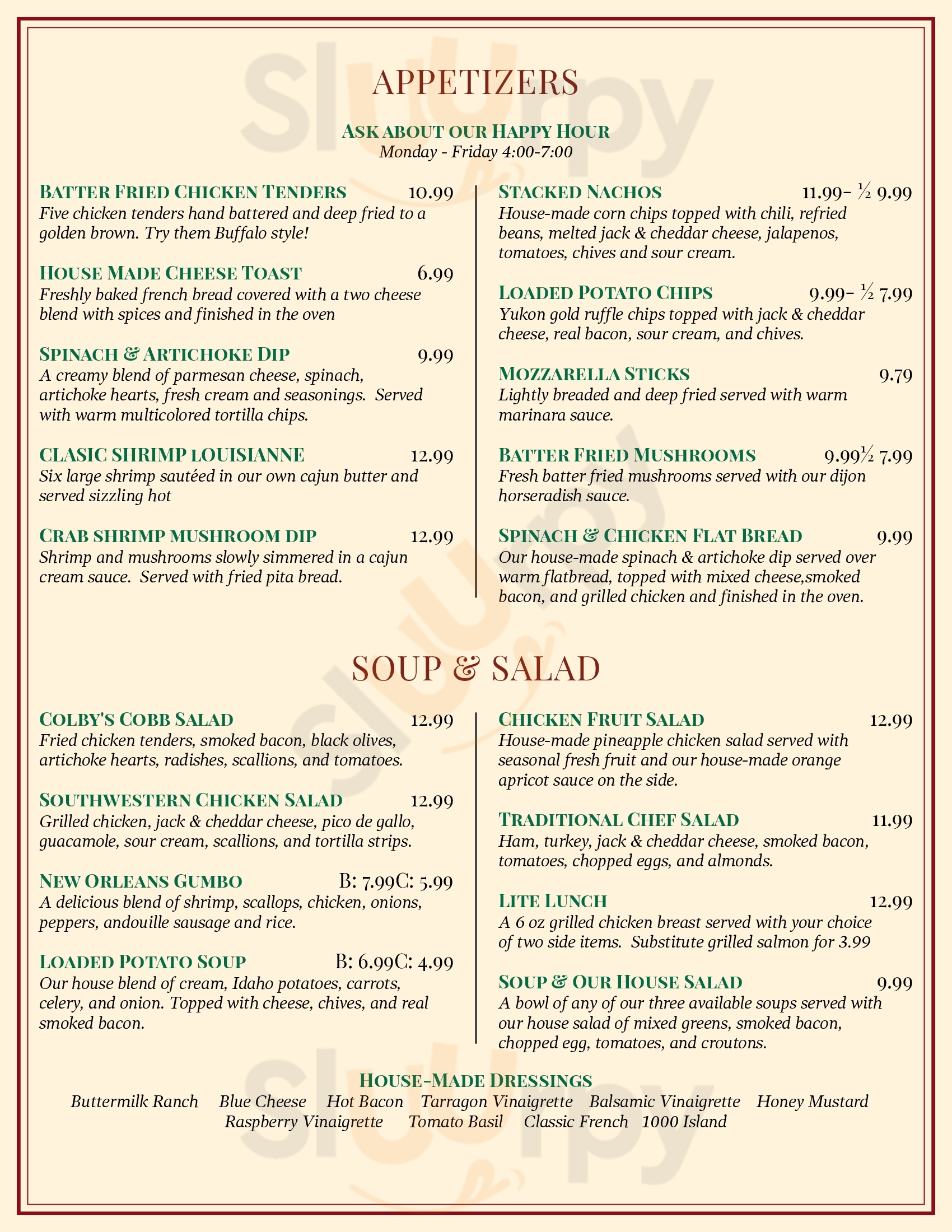 Main Menu - Colby's